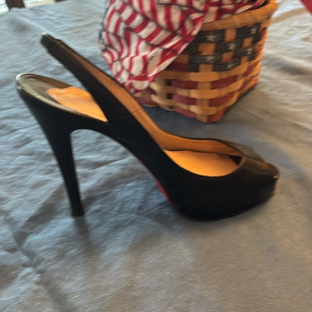 Vintage Christian Louboutin Black Stiletto Heels - Picture 5 of 13